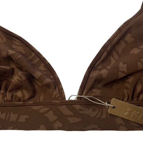 SKIMS Summer Mesh Triangle Bralette Latte Swirl Womens 2X - Picture 4 of 11